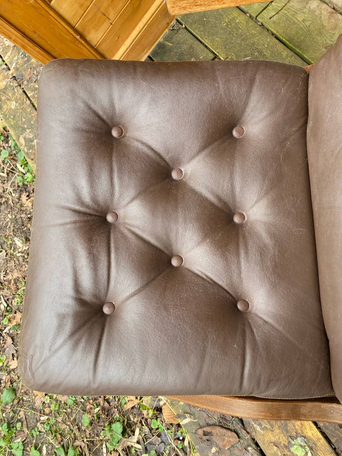 Fauteuil à bascule design Norvège 1960s bois de teck année 60 réf PAOLO