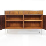 Pair Of Rosewood Omann Jun Sideboards With Teak Interior