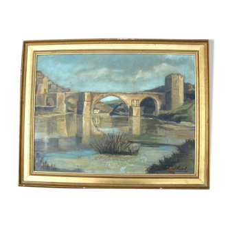Painting - Pont Saint Martin - Toledo