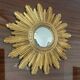 Antique Witch's Eye Sun Mirror in Gilded Wood