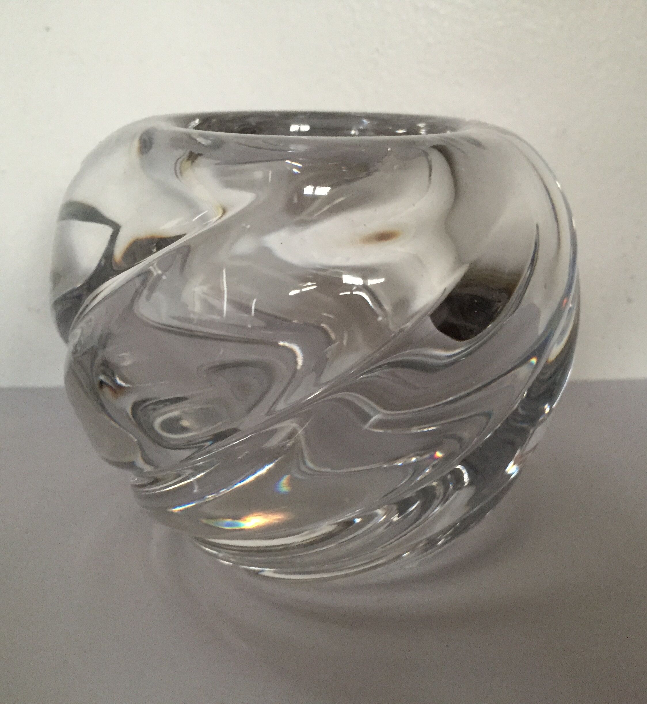 Crystal ball vase