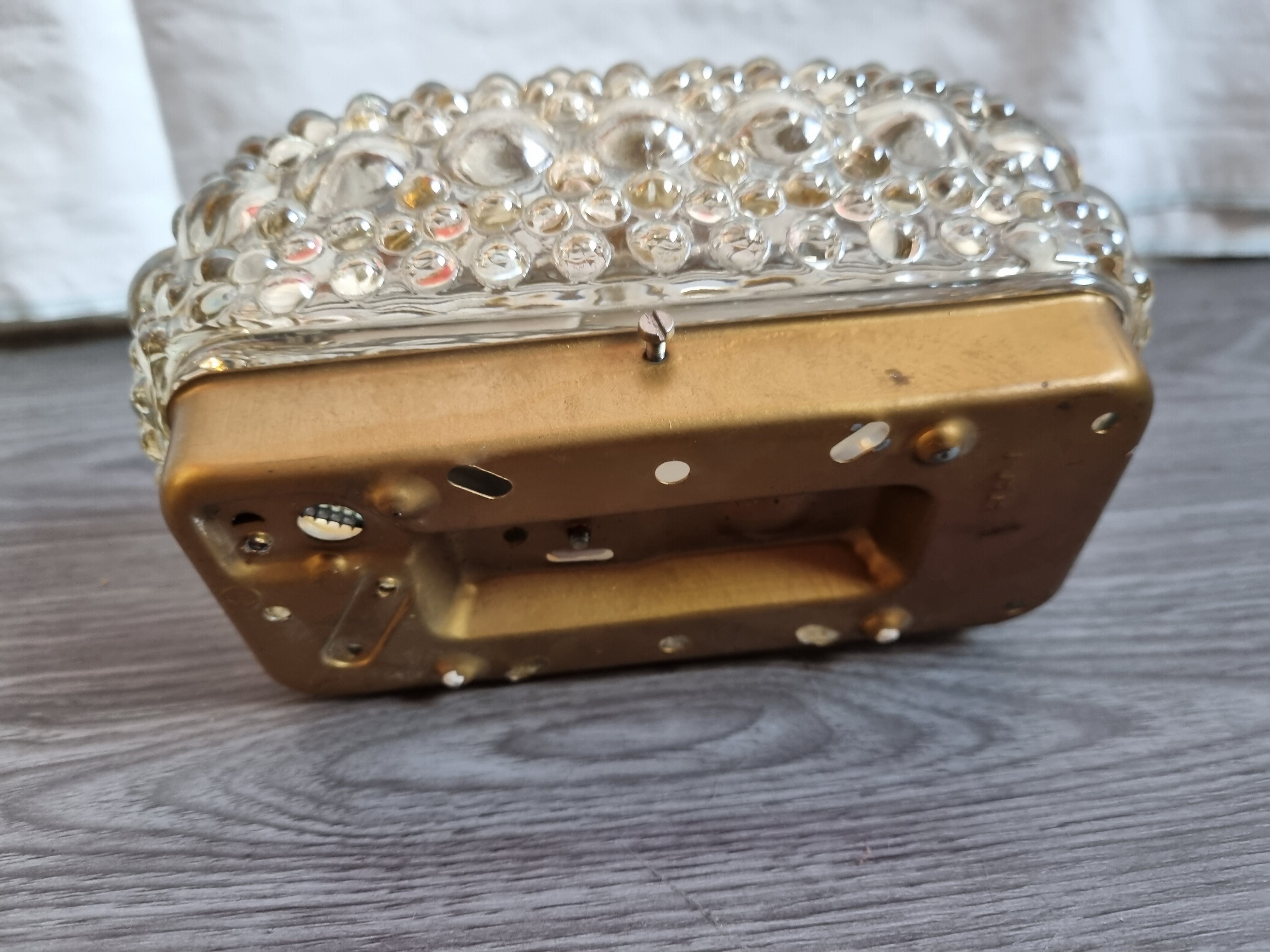 Glass ceiling lamp 60s