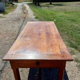 Table de Ferme Campagnarde 19éme en Merisier