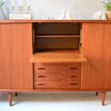 Danish Deaign Highboard by H.P. Hansen in Teak