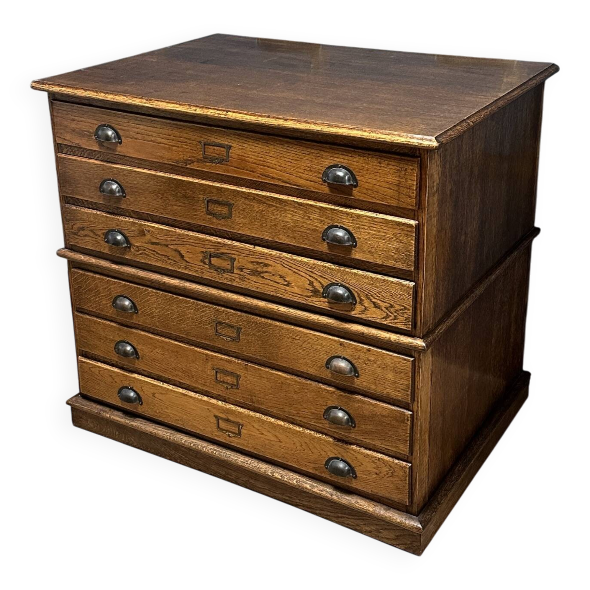 Antique oak drawing cabinet / map cabinet / architect's cabinet