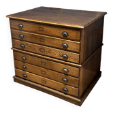 Antique oak drawing cabinet / map cabinet / architect's cabinet