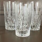 Verres en cristal vintage