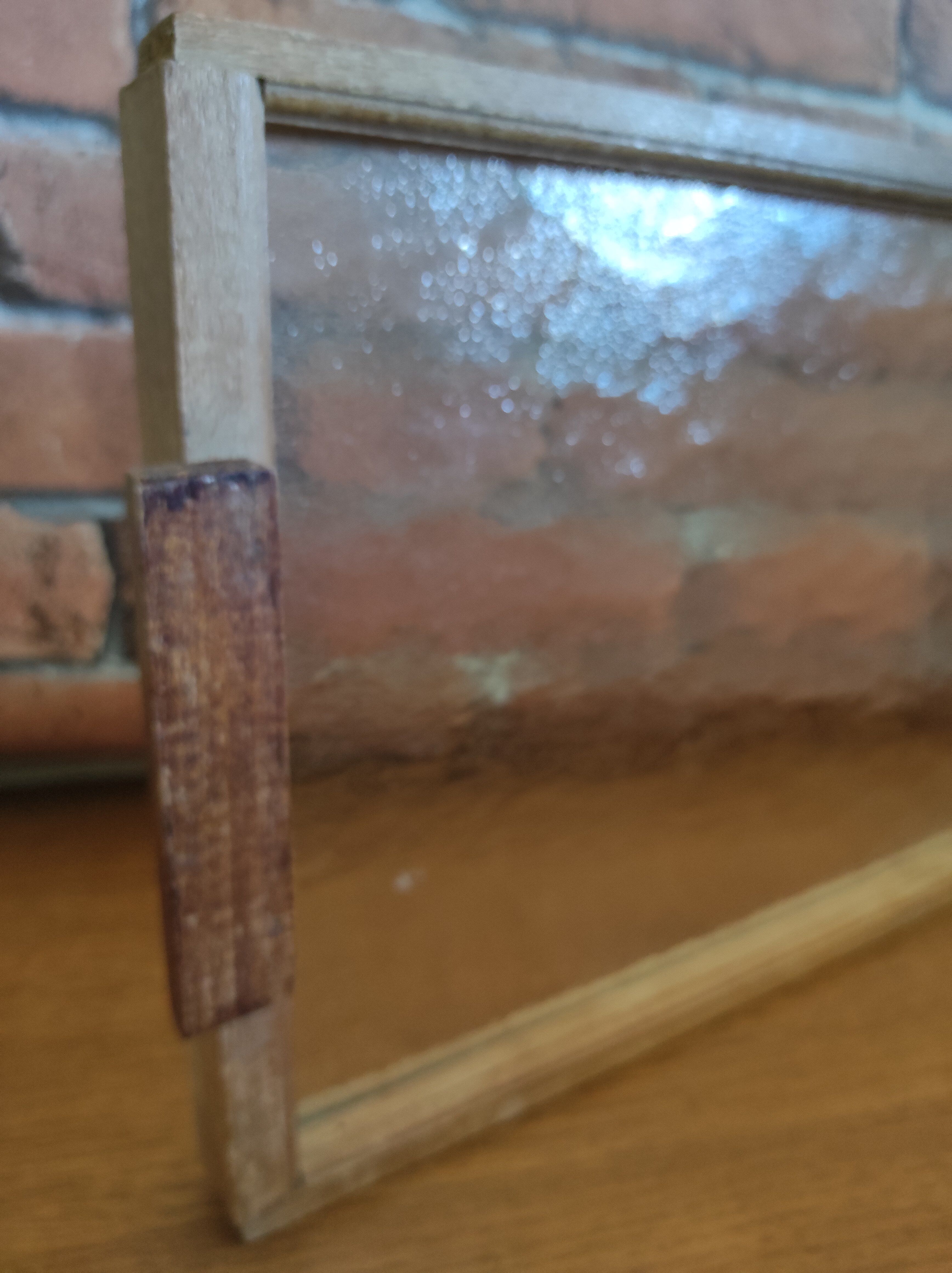 Vintage hammered glass tray