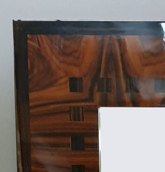 Mamounia shiny walnut bramble mirror