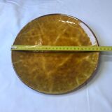 Flat plate in enamelled stoneware Vallauris