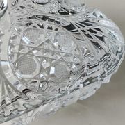 Bonbonnière stylé Boho tchèque en cristal de Bohème