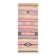 Tapis de couloir vintage turc Oushak fait main en laine et coton violet