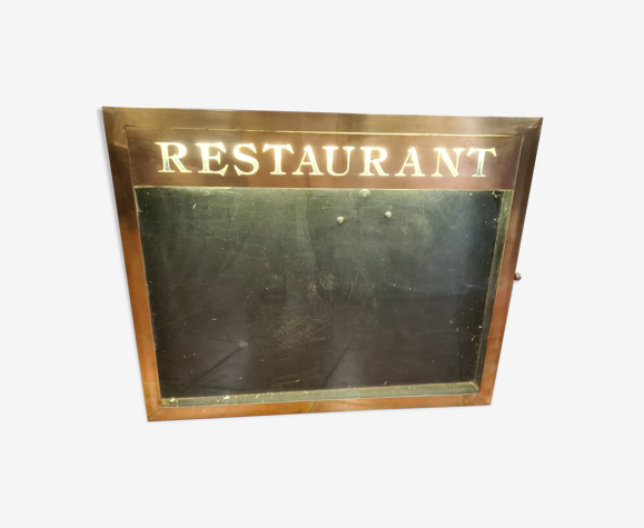 Porte menu de restaurant en laiton