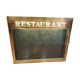 brass restaurant menu holder