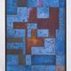 Abstract geometric table by Katia Korzin, painting on canvas.