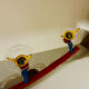 Ceiling light 4 Spots Shiny Vintage Germany 1980s