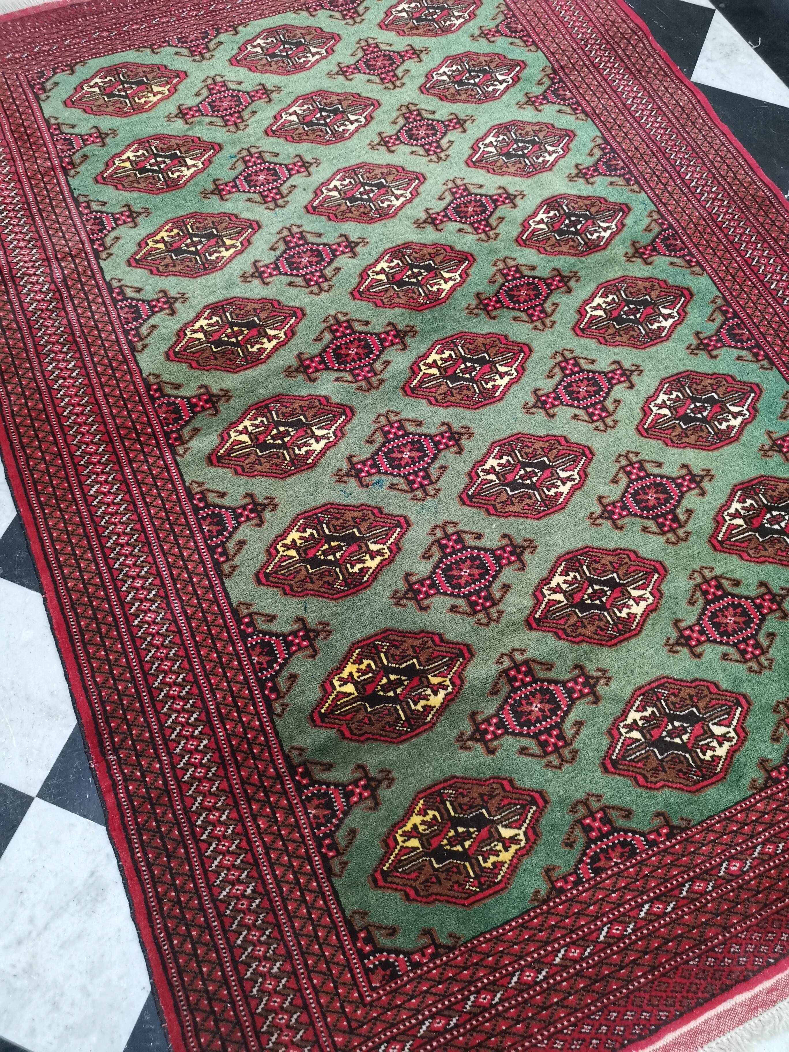 Tapis d'orient persan fait main Boukhara 190 x 130