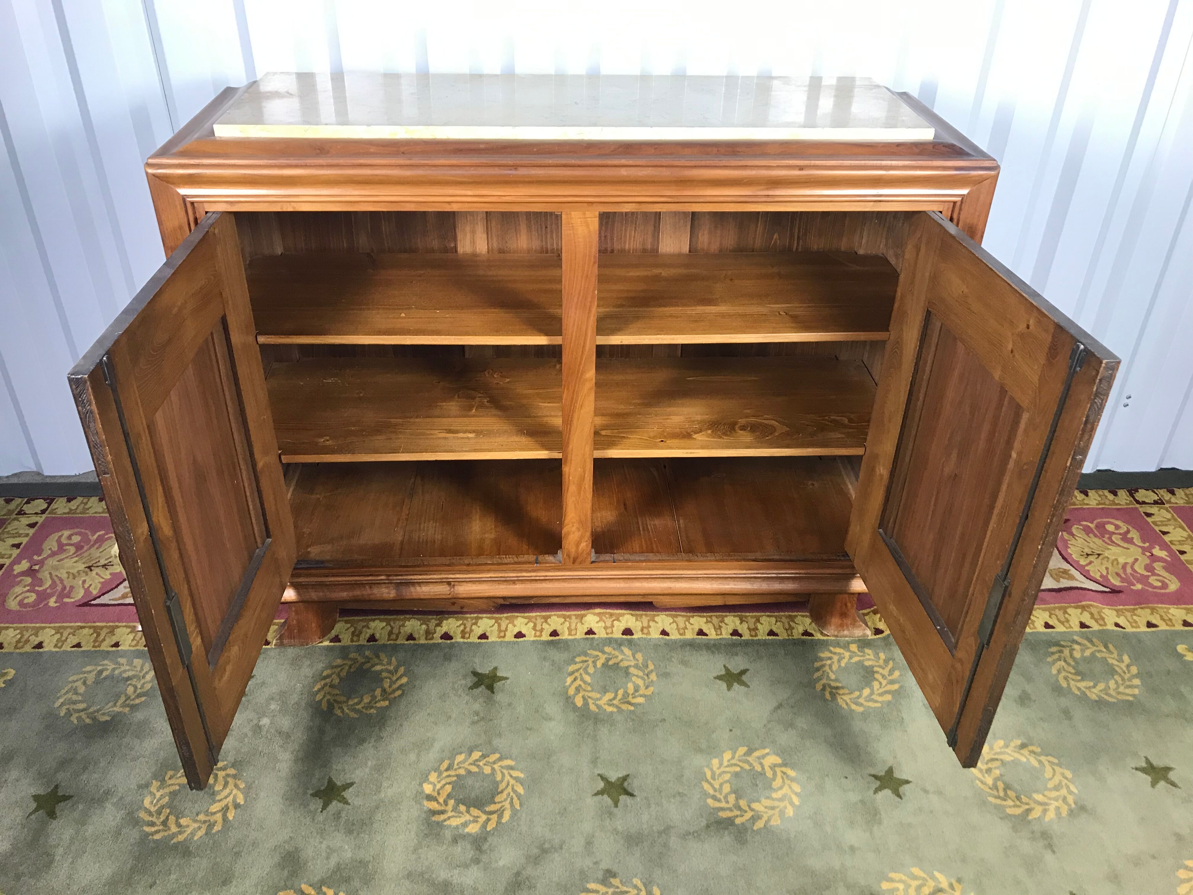 Art Deco buffet walnut carved