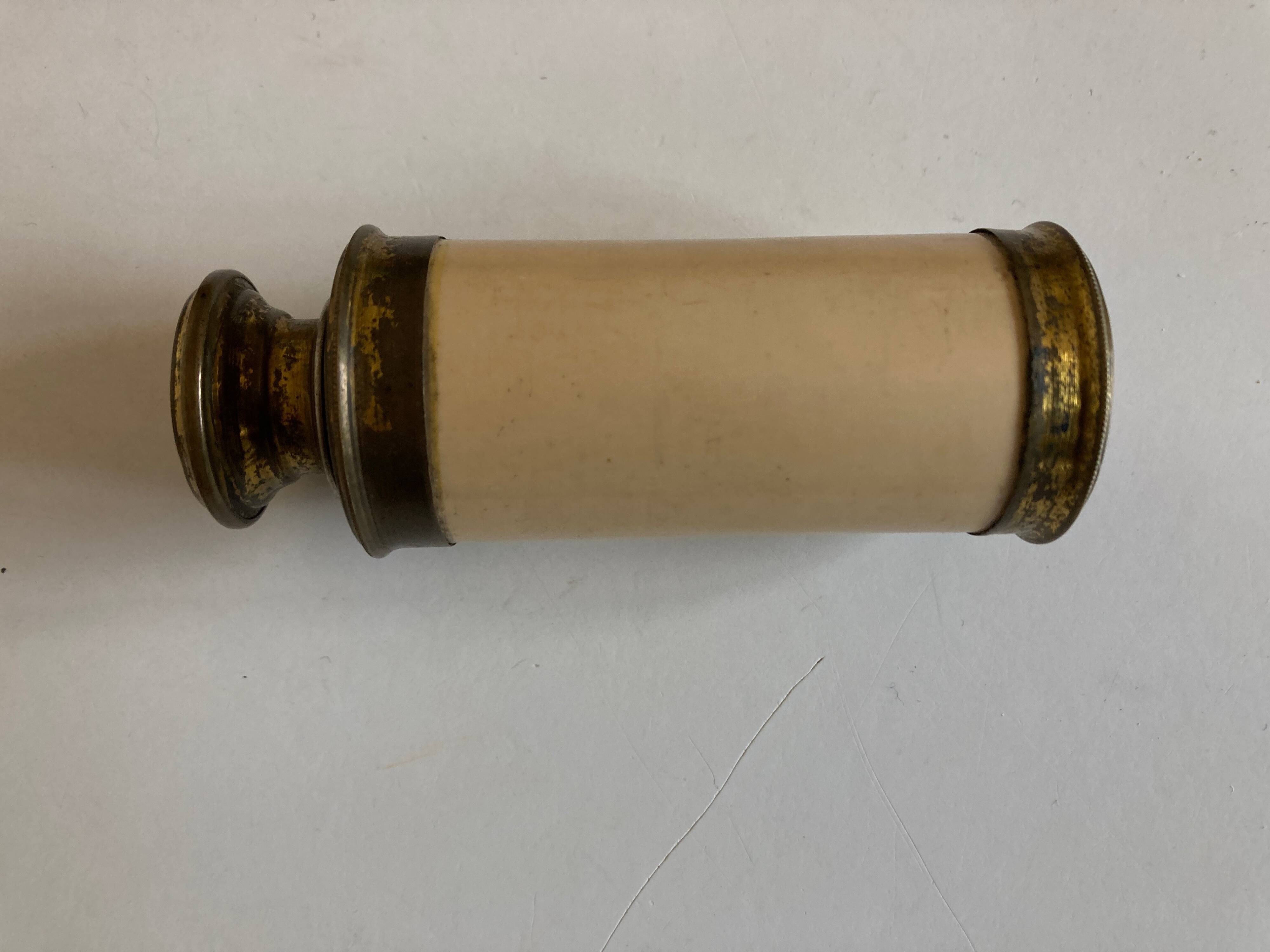 Long brass opera sight circa 1900