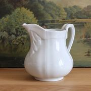 Ironstone pitcher, "China" pattern, Sarreguemines, 19th century