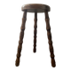 Vintage turned wooden traipod stool