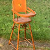High chair for vintage wooden dolls