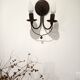 Pair of matte metal wall lights