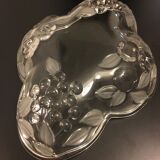 Plat en verre motif fruits