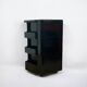 Neolt Superstile Trolley Tall 1970s Italian Design in Glossy Black