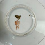 Coffee cups Napoleon in porcelain early XXth