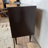 vintage varnished wood sideboard