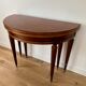 Half-moon table in mahogany from Honduras Louis XVI style