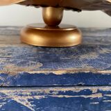 Ceiling lamp flower leaf gilded metal