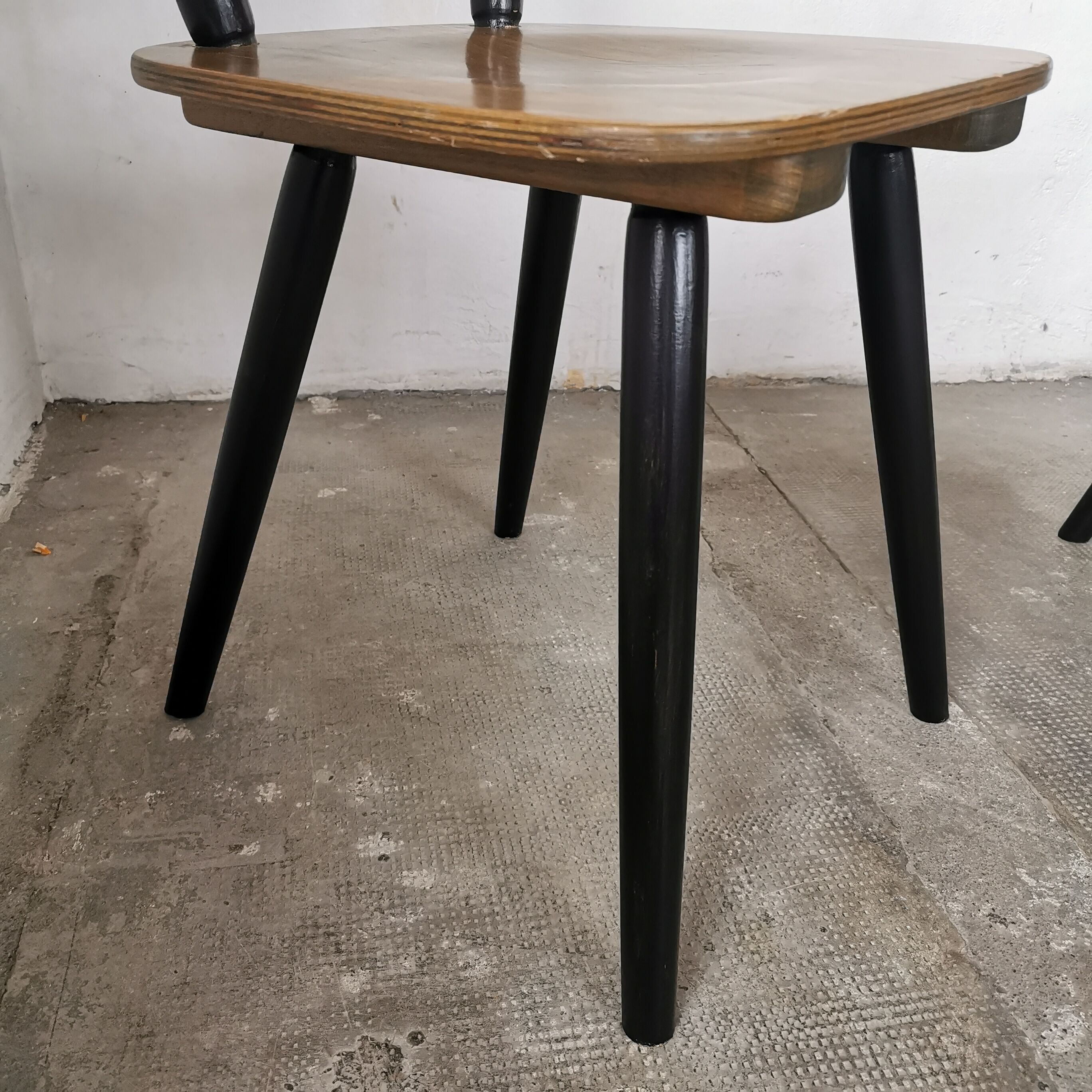 Set of 6 Scandinavian style bar chairs 1960/70