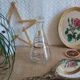 Luxhem glass carafe with vintage gold trim