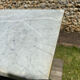 Rectangular bistro table in marble and cast iron