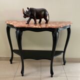 Baroque style console, marble top