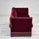 1960s, Danish "Spanish" sofa, original condition, furniture velour, ash wood legs.