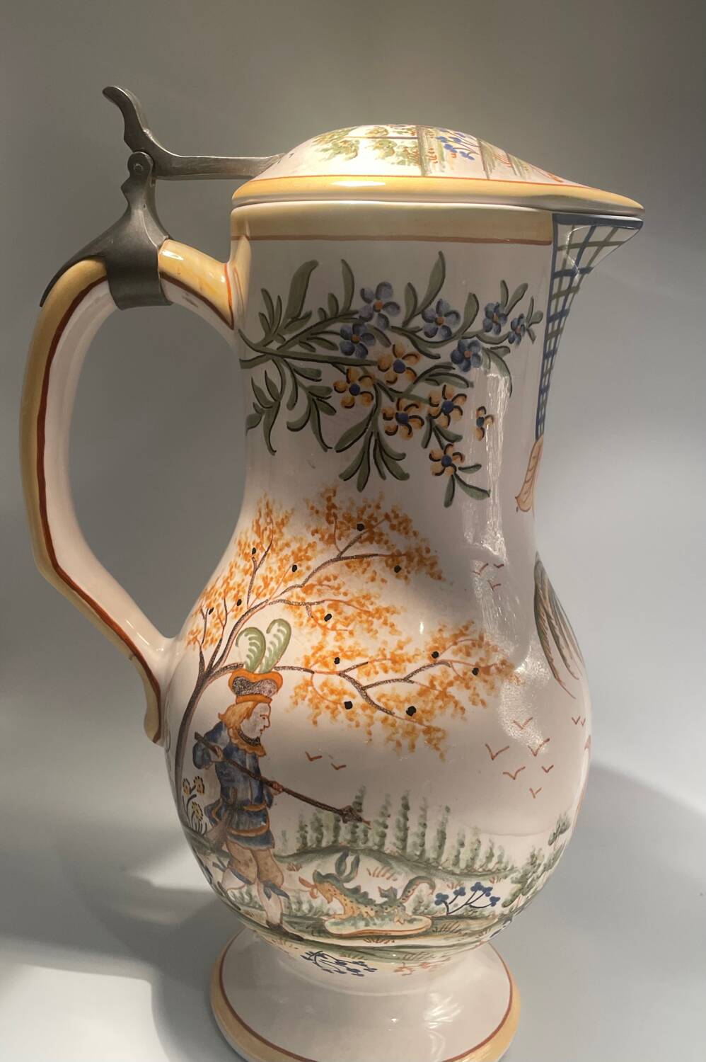 19th-century earthenware jug