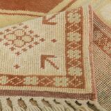 6x9 Terracotta & Cream Vintage Persian Rug, 199x290Cm