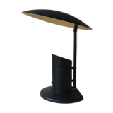 Lampe de bureau en plastique vintage jaune noir 80s