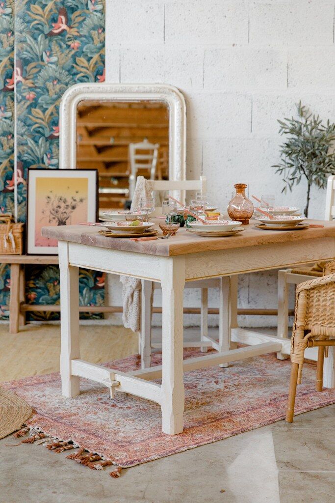 Wooden table solid oak