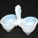 Miniature opaline salt shaker by portieux vallerystahl 1900-1920 toy 6.5cm
