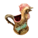 Pichet en barbotine du coq gaulois