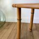 Tabouret en rotin et bambou vintage années 50-60