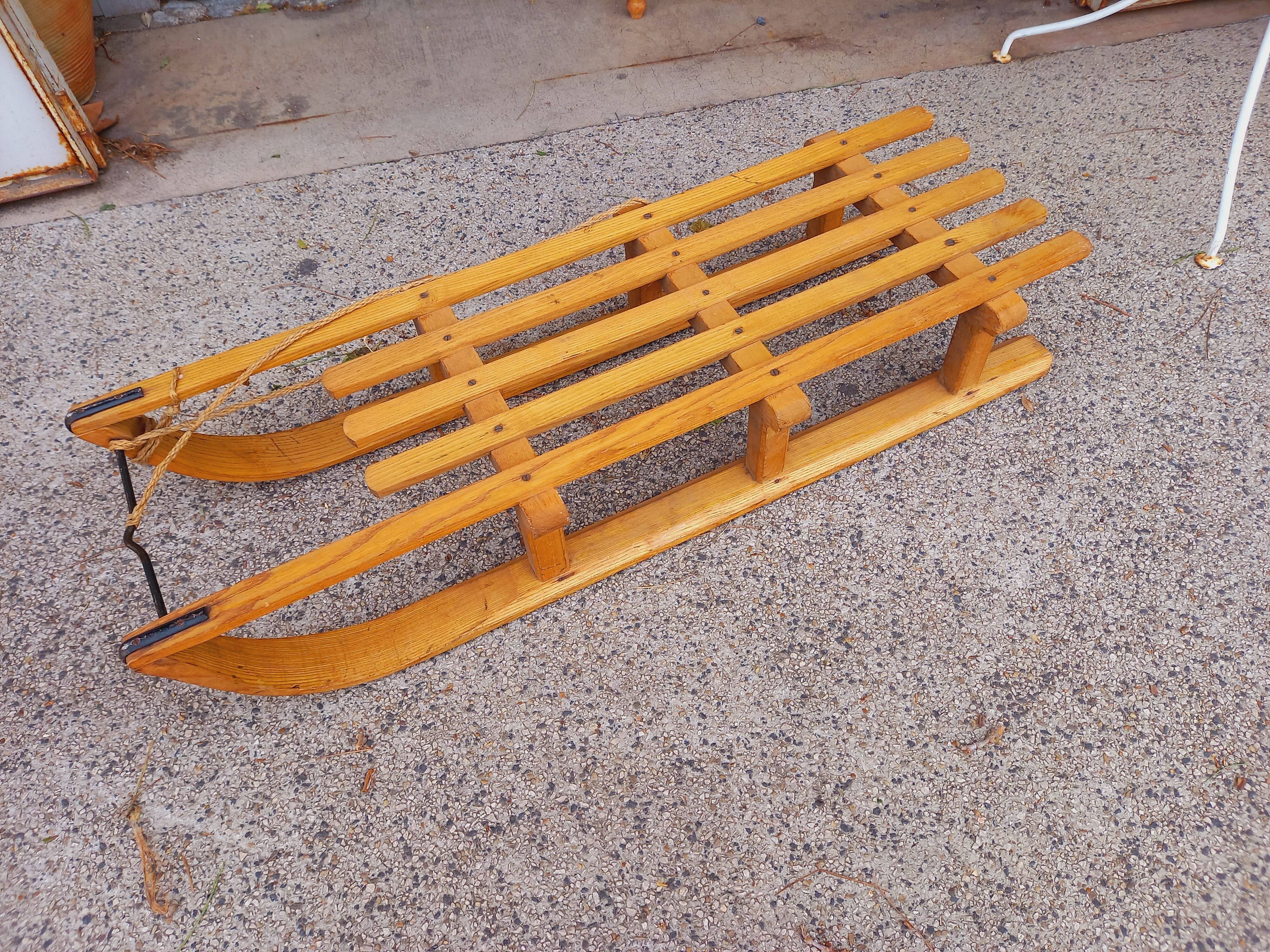 Wooden sled