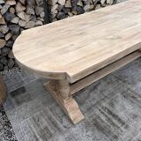 Solid oak monastery table