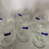 6 verres en cristal de Bayel