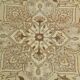 Tapis Vintage Beige Clair Motif Médaillon Floral Élégant, 354x458 Cm