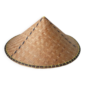 Chapeau chinois en paille